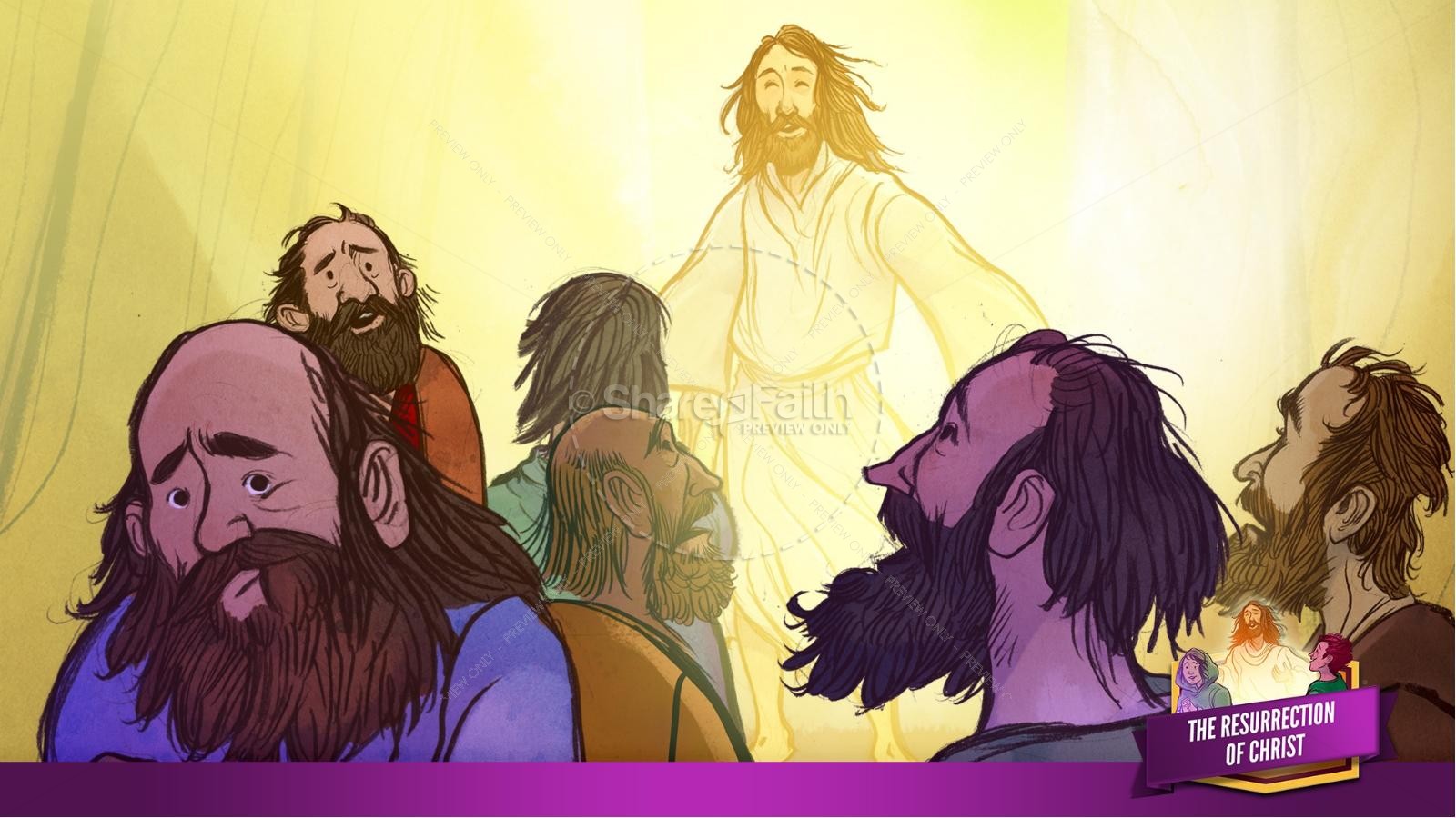 Jesus' Resurrection Kids Bible Story | slide 30