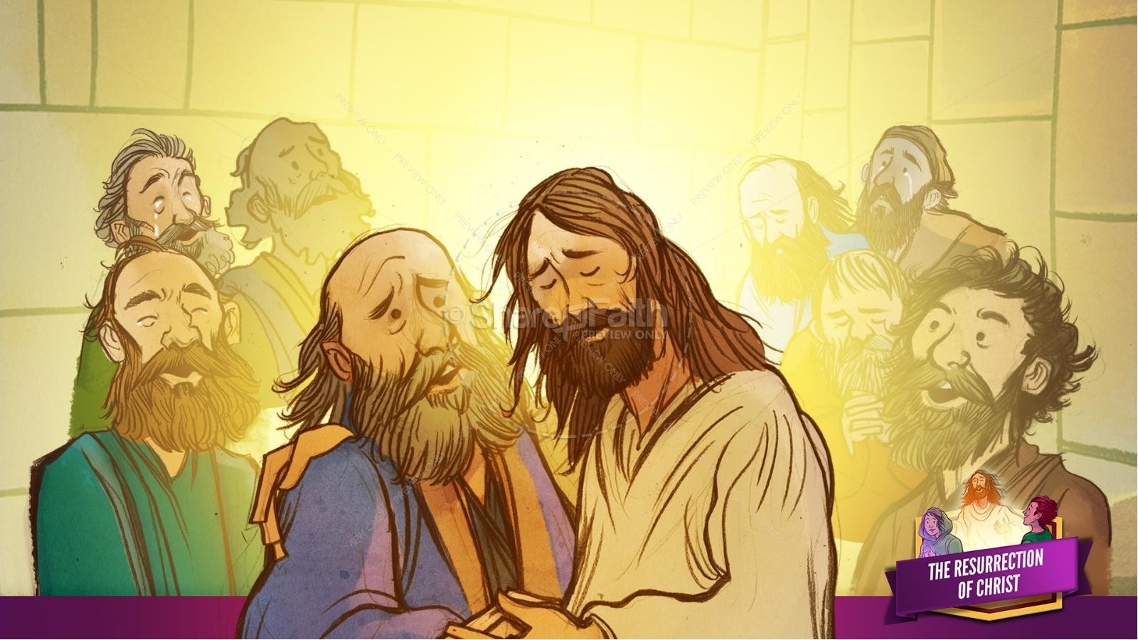 Jesus' Resurrection Kids Bible Story | slide 34