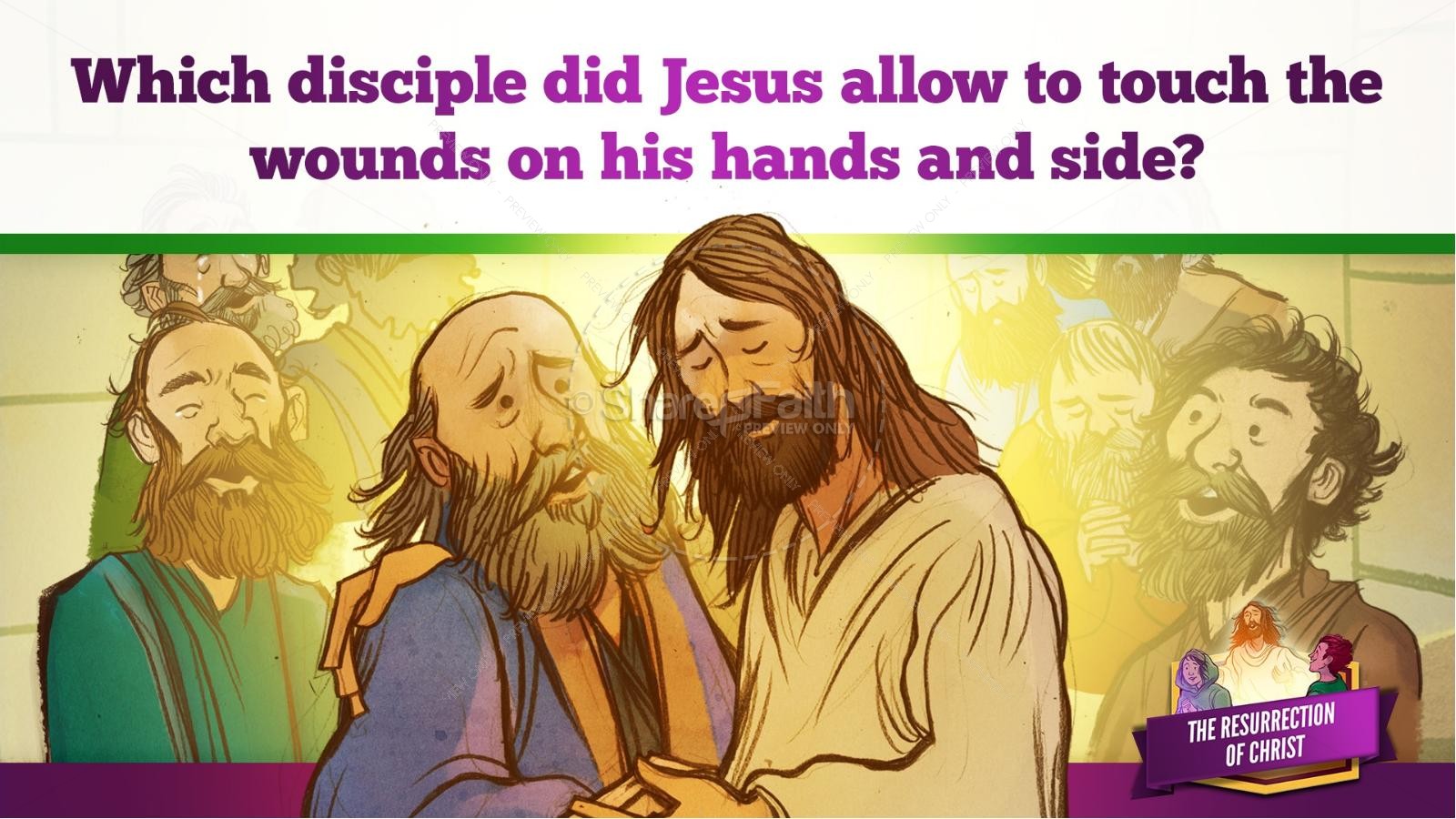 Jesus' Resurrection Kids Bible Story | slide 35