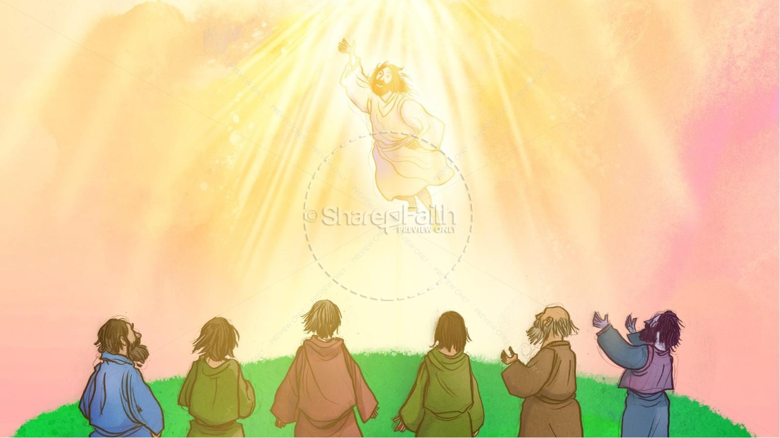 The Ascension and Pentecost Kids Bible Story Thumbnail 2