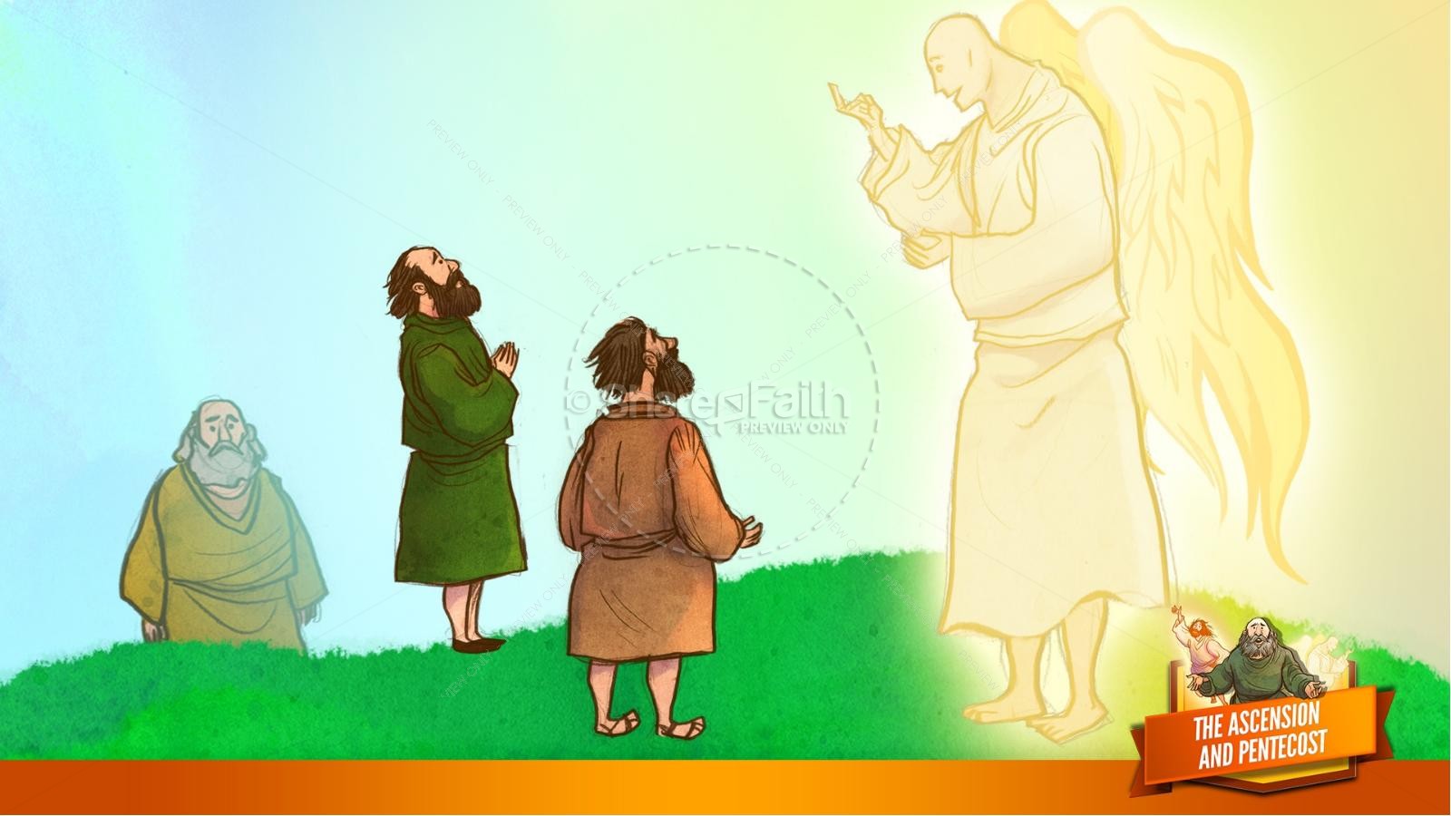 The Ascension and Pentecost Kids Bible Story Thumbnail 13