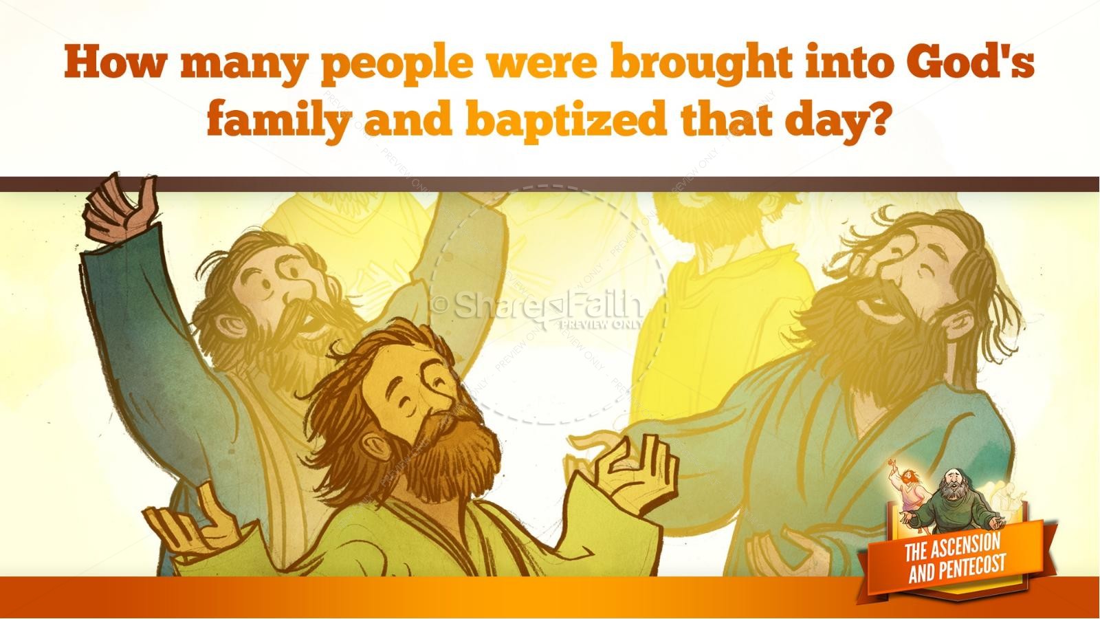 The Ascension and Pentecost Kids Bible Story Thumbnail 30