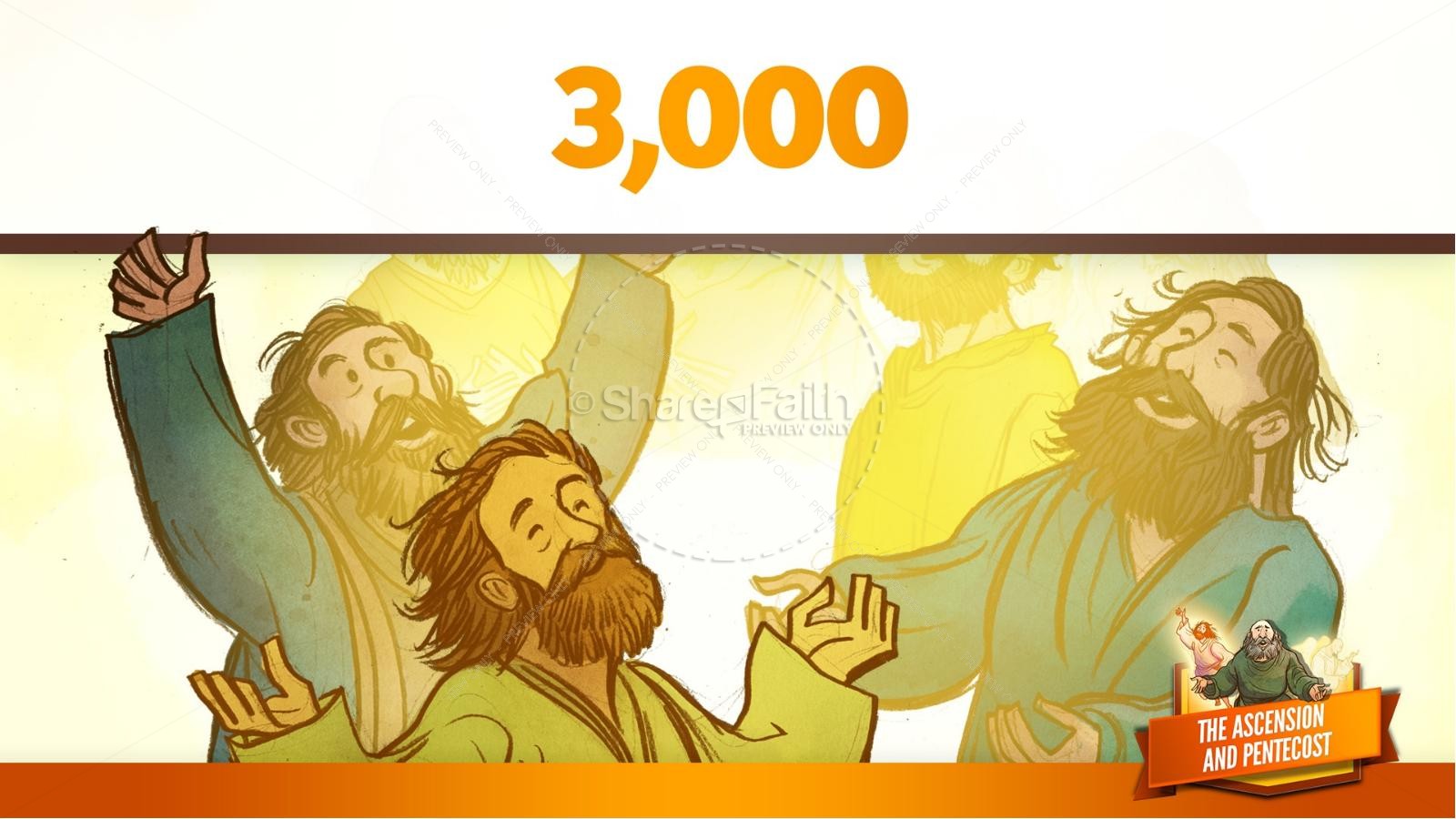 The Ascension and Pentecost Kids Bible Story Thumbnail 31