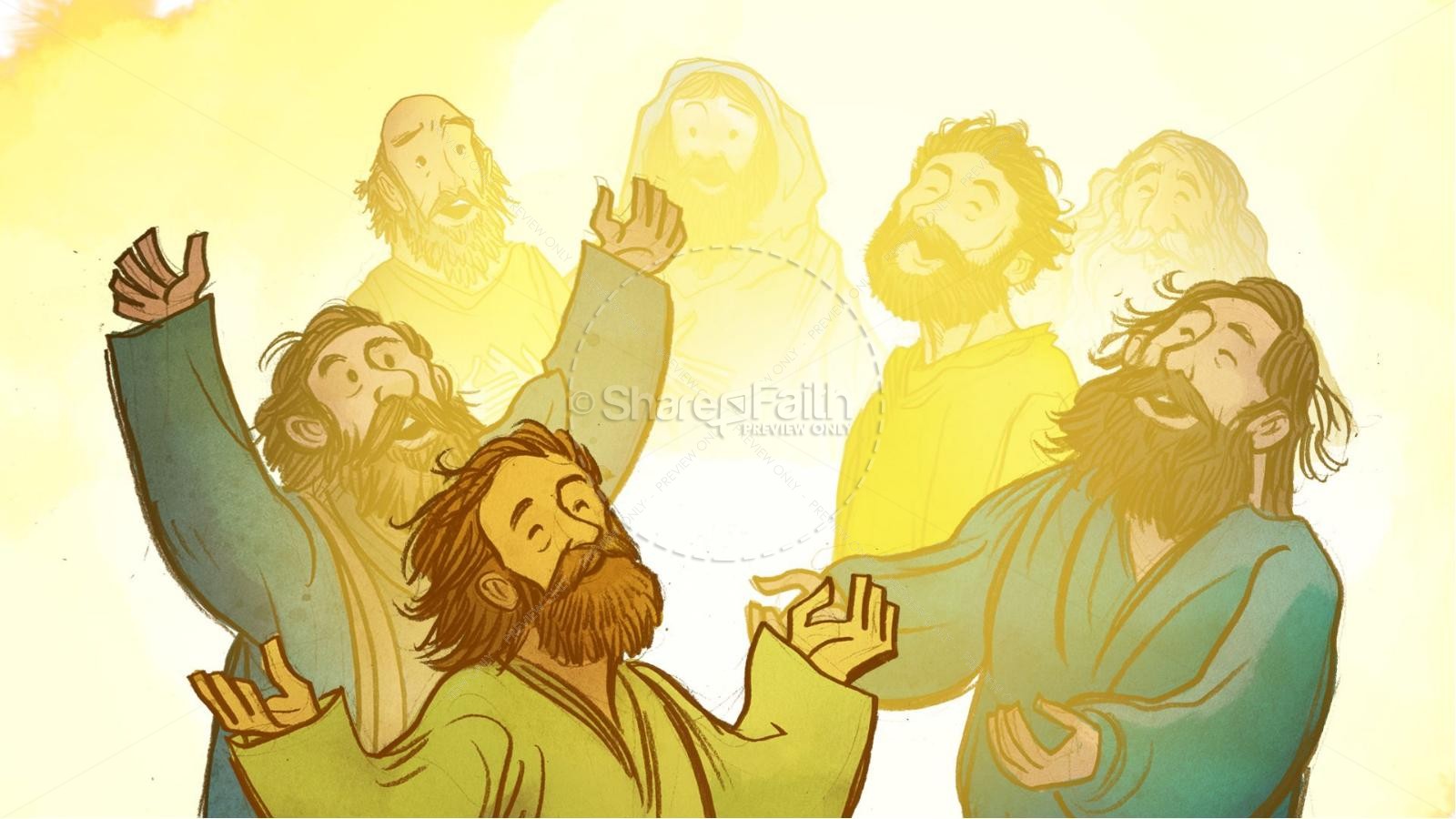 The Ascension and Pentecost Kids Bible Story Thumbnail 7