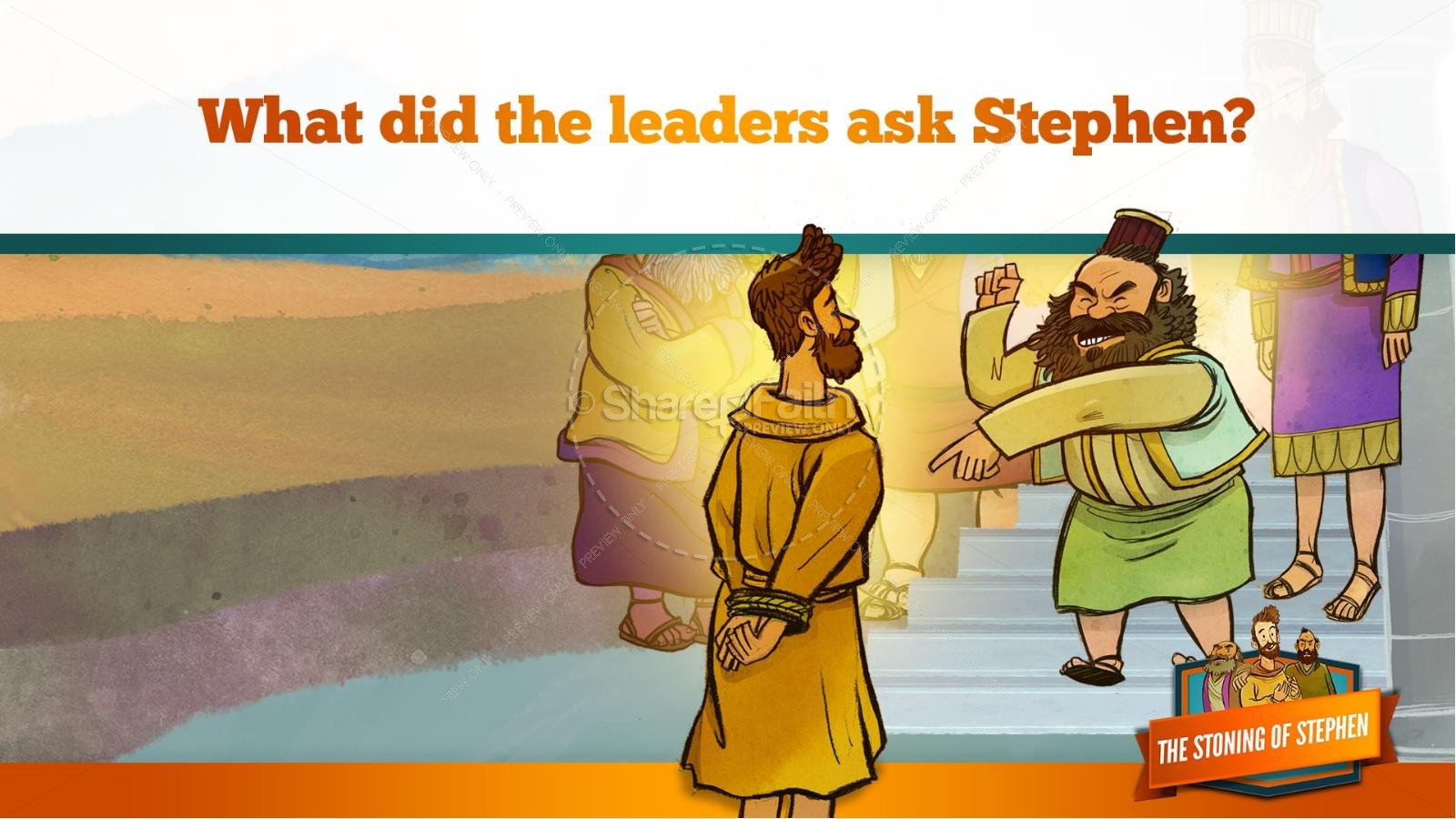 Acts 7 The Stoning of Stephen Kids Bible Story Thumbnail 23