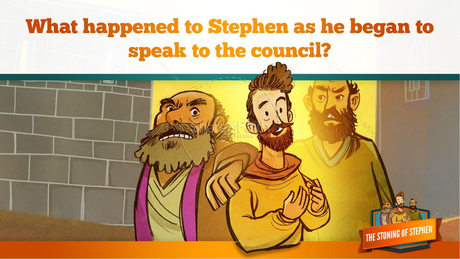 Acts 7 The Stoning of Stephen Kids Bible Story Thumbnail 27