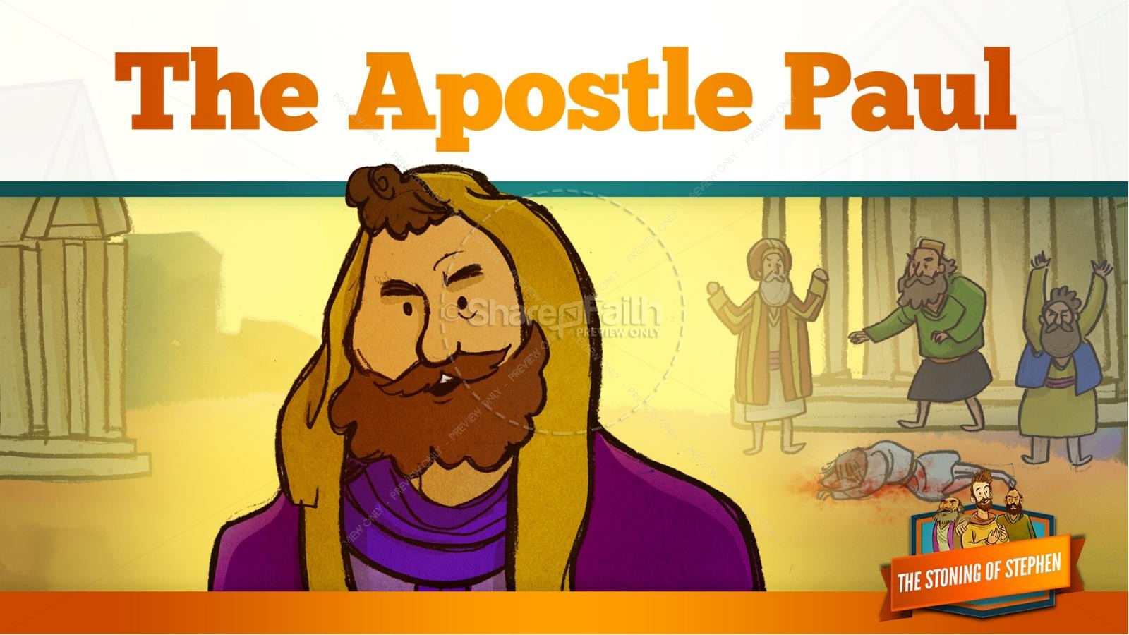 Acts 7 The Stoning of Stephen Kids Bible Story | slide 36