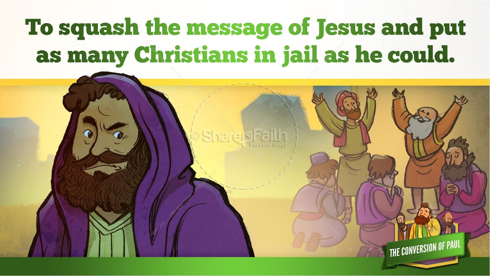 Acts 9 Paul's Conversion Kids Bible Stories Thumbnail 20