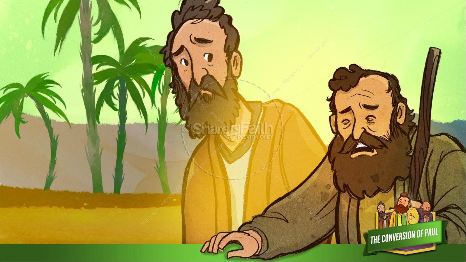 Acts 9 Paul's Conversion Kids Bible Stories | slide 26