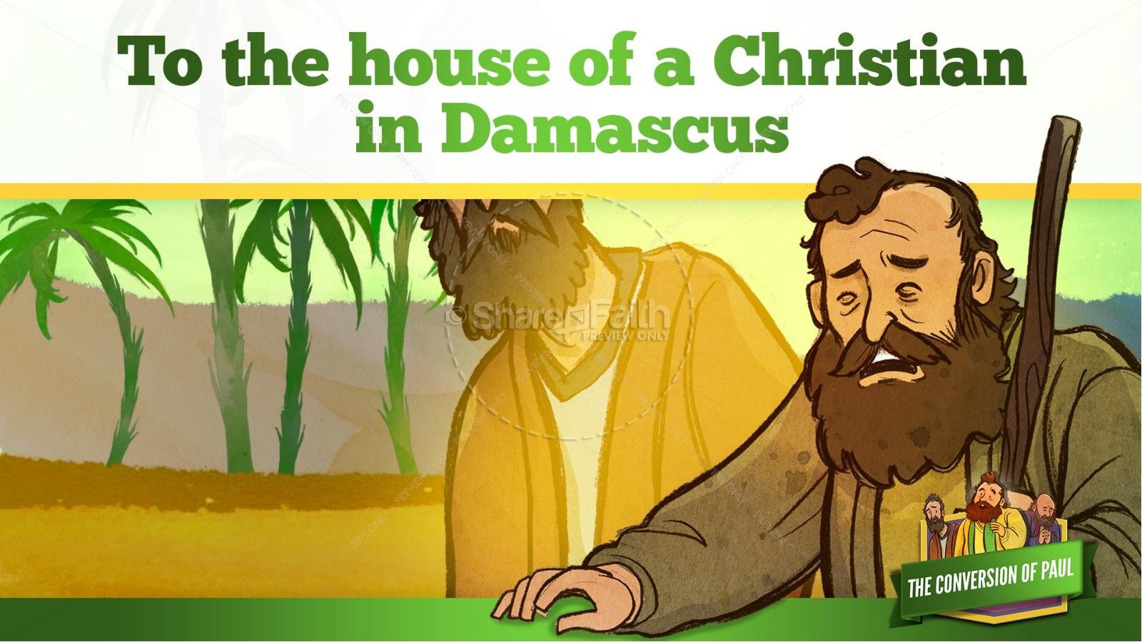 Acts 9 Paul's Conversion Kids Bible Stories | slide 28