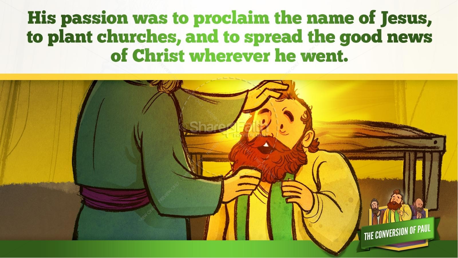 Acts 9 Paul's Conversion Kids Bible Stories | slide 36