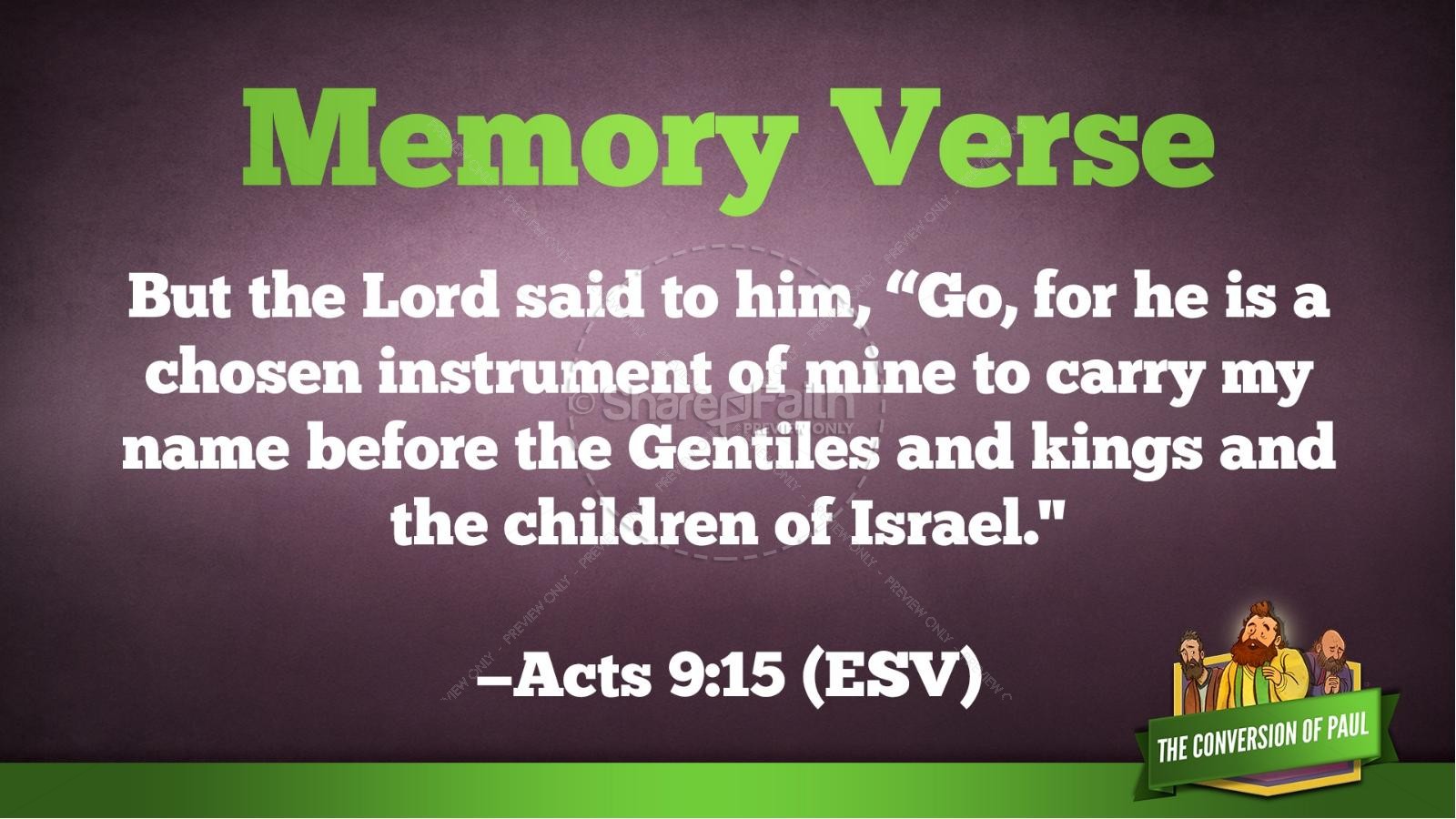 Acts 9 Paul's Conversion Kids Bible Stories | slide 39