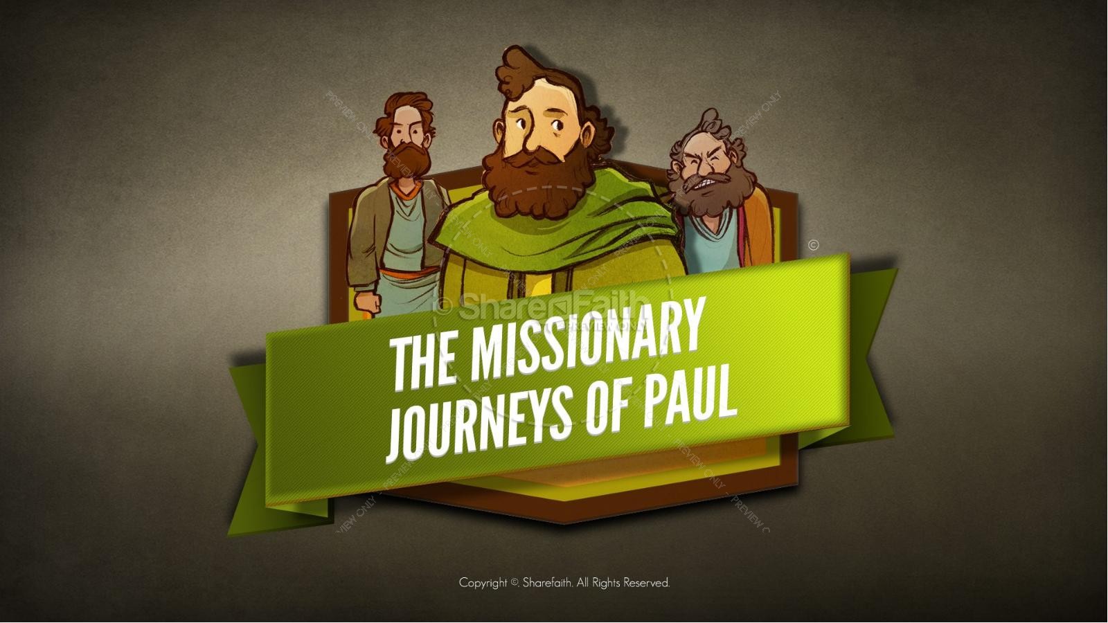 Paul's Missionary Journeys Kids Bible Stories
