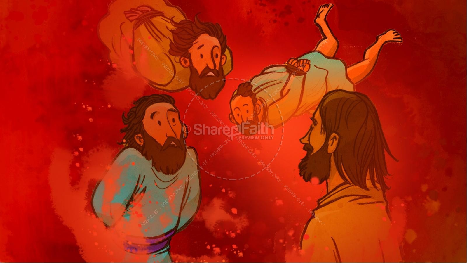 The Fiery Furnace with Shadrach, Meshach and Abednego Kids Bible Story Thumbnail 11