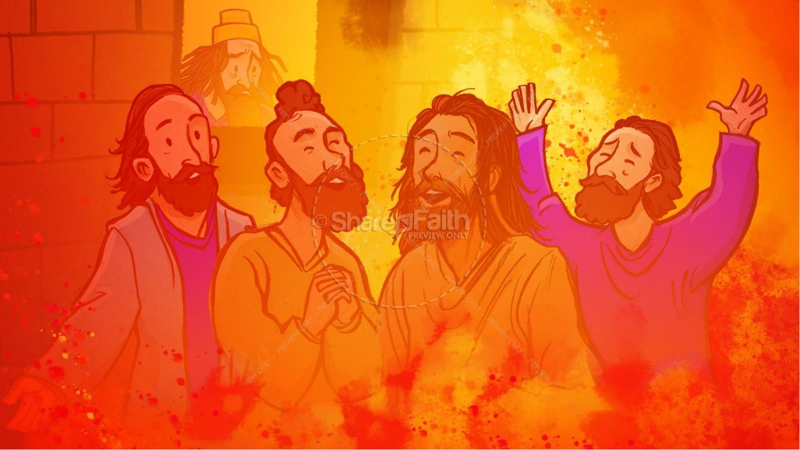 The Fiery Furnace with Shadrach, Meshach and Abednego Kids Bible Story Thumbnail 12