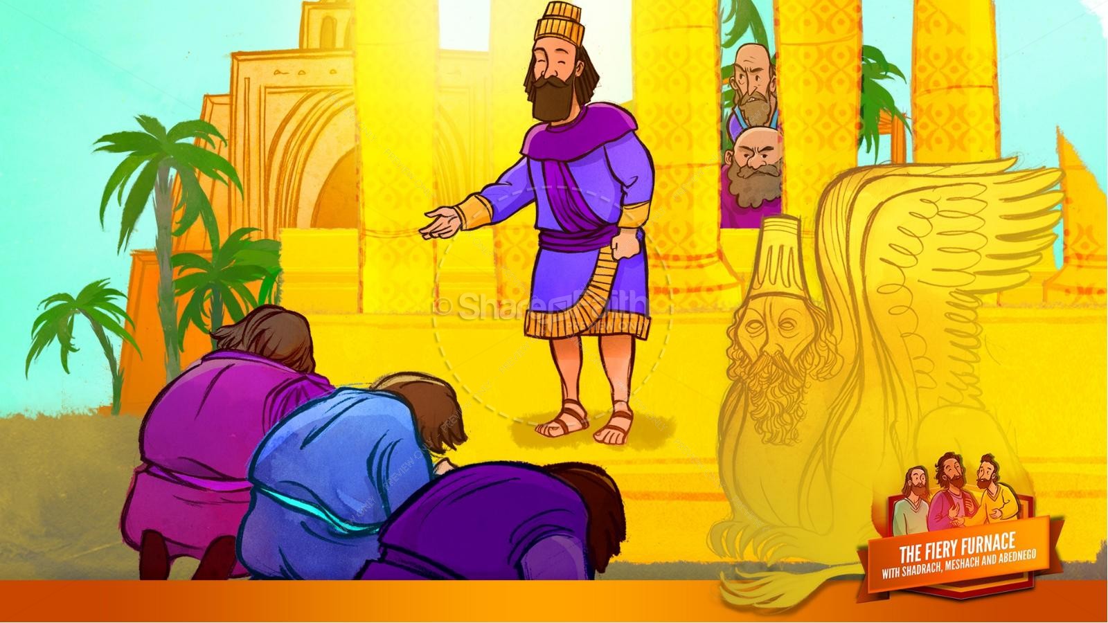 The Fiery Furnace with Shadrach, Meshach and Abednego Kids Bible Story Thumbnail 23