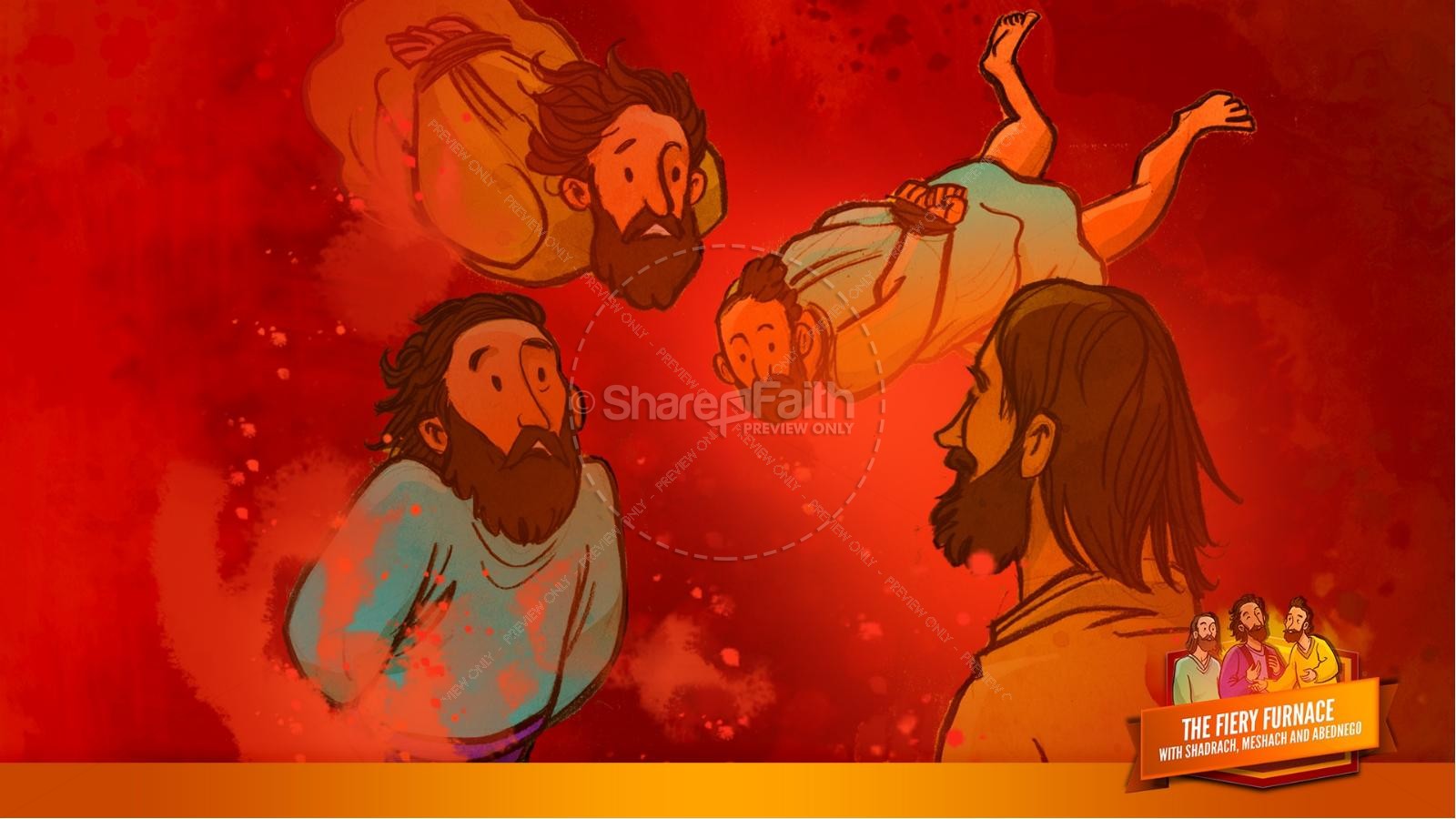 The Fiery Furnace with Shadrach, Meshach and Abednego Kids Bible Story Thumbnail 51
