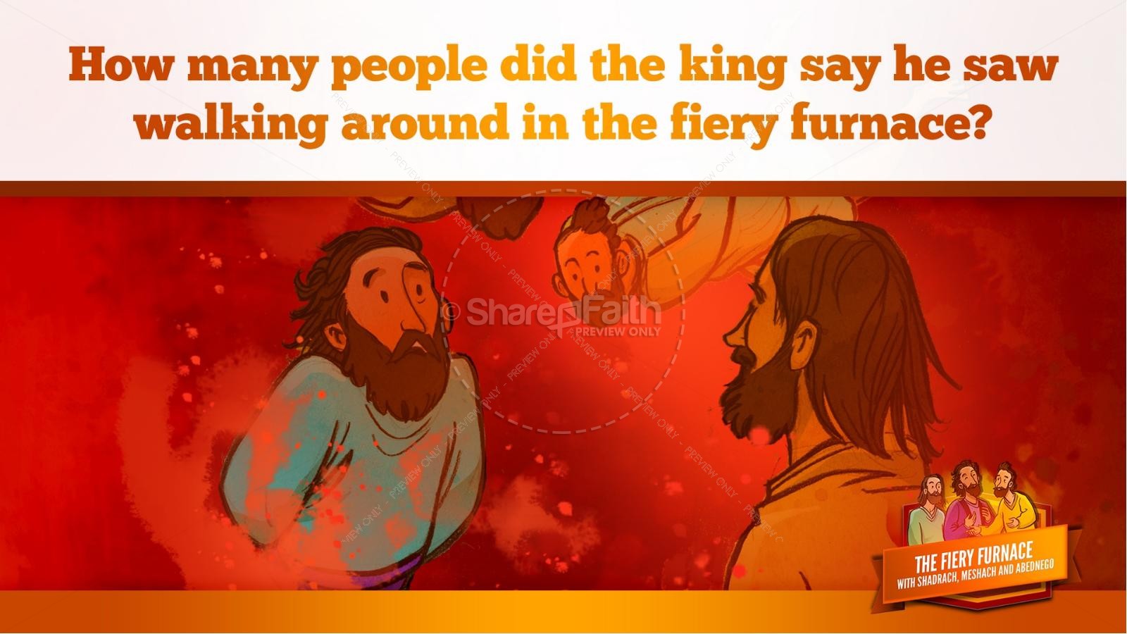 The Fiery Furnace with Shadrach, Meshach and Abednego Kids Bible Story Thumbnail 52