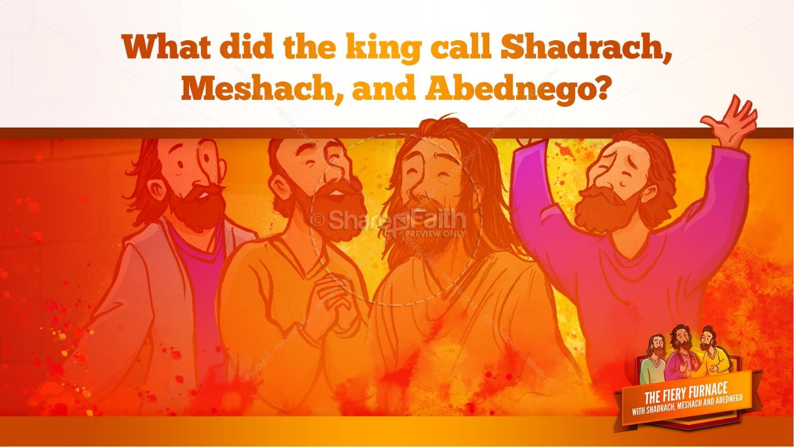 The Fiery Furnace with Shadrach, Meshach and Abednego Kids Bible Story Thumbnail 56