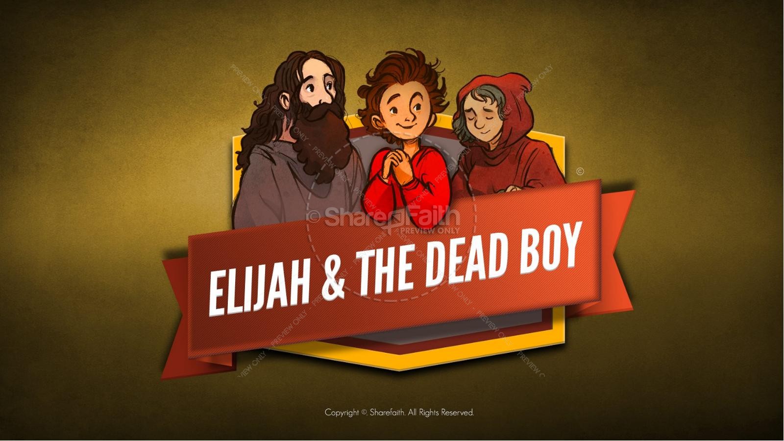 1 Kings 17 Elijah and the Widow Kids Bible Story | slide 1