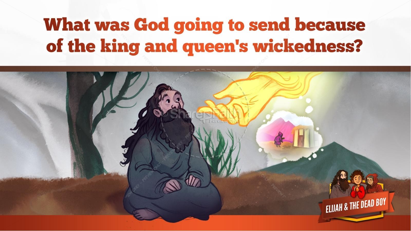 1 Kings 17 Elijah and the Widow Kids Bible Story