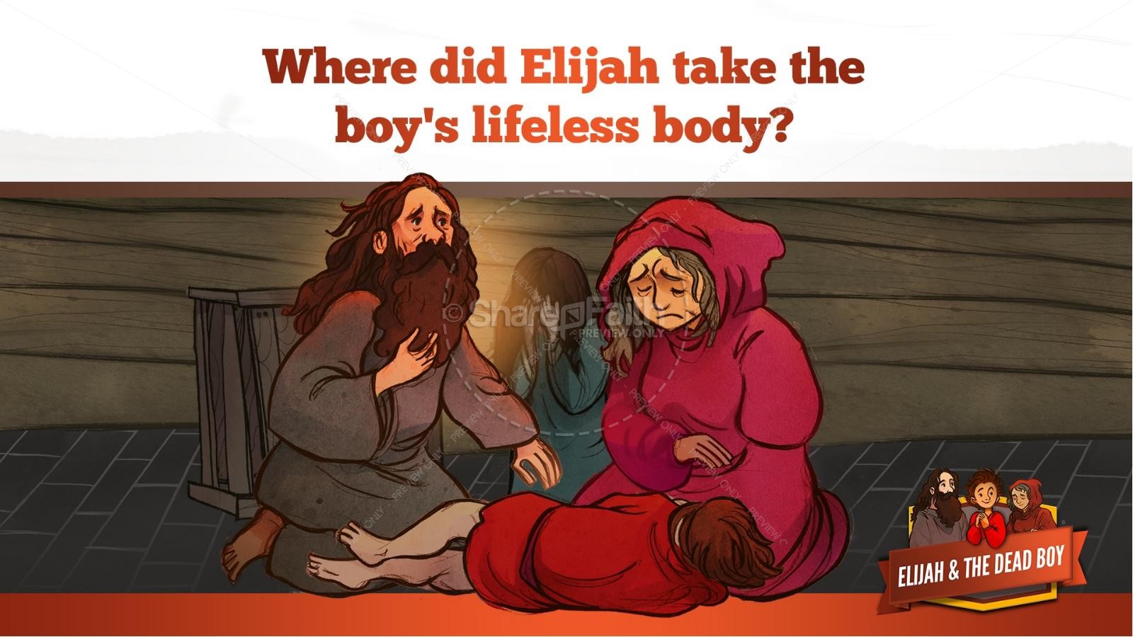 1 Kings 17 Elijah and the Widow Kids Bible Story | slide 27