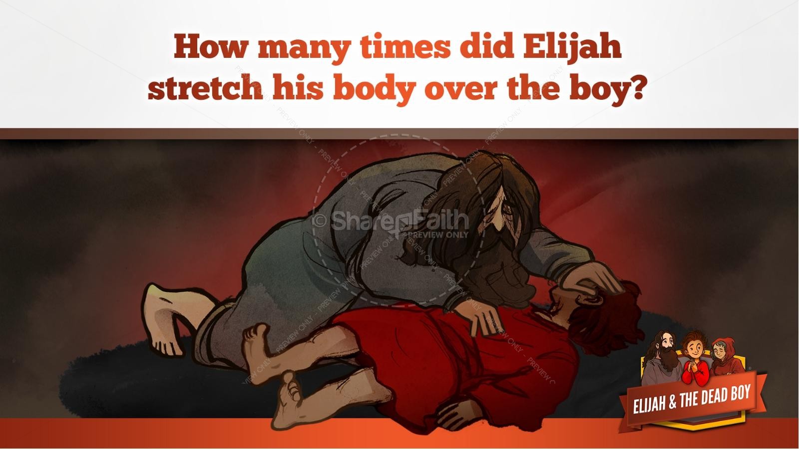 1 Kings 17 Elijah and the Widow Kids Bible Story | slide 31