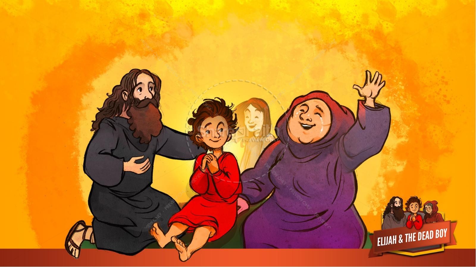 1 Kings 17 Elijah and the Widow Kids Bible Story | slide 34