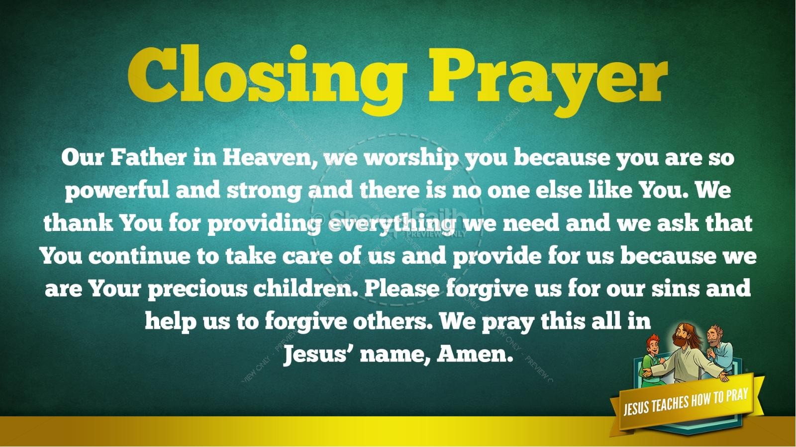 The Lord's Prayer Kids Bible Story | slide 50