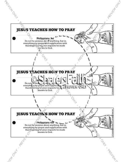 The Lord's Prayer Bible Bookmarks Thumbnail Showcase