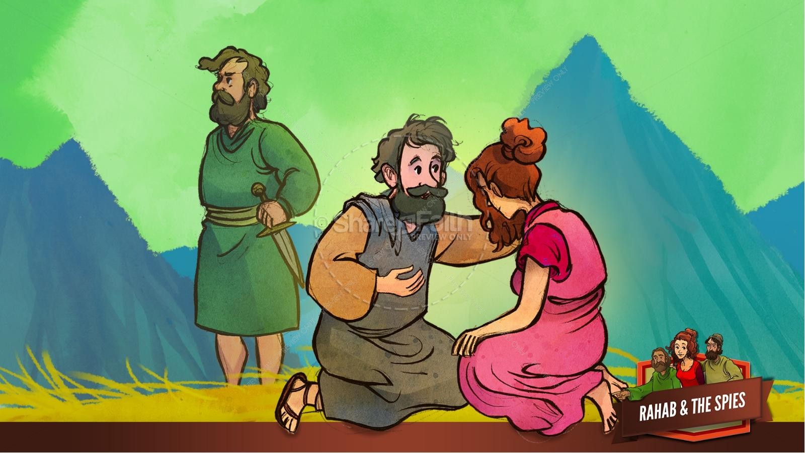 Joshua 2 The Story of Rahab Kids Bible Stories Thumbnail 22