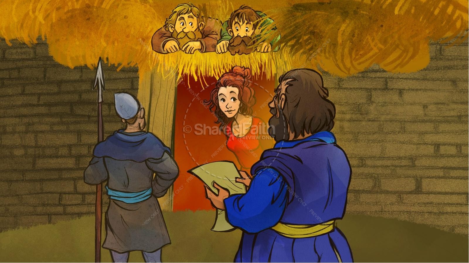Joshua 2 The Story of Rahab Kids Bible Stories Thumbnail 3