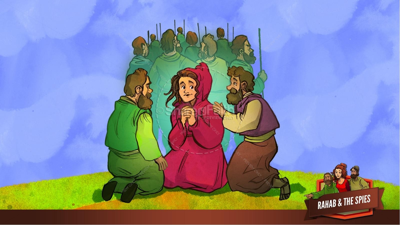 Joshua 2 The Story of Rahab Kids Bible Stories Thumbnail 34