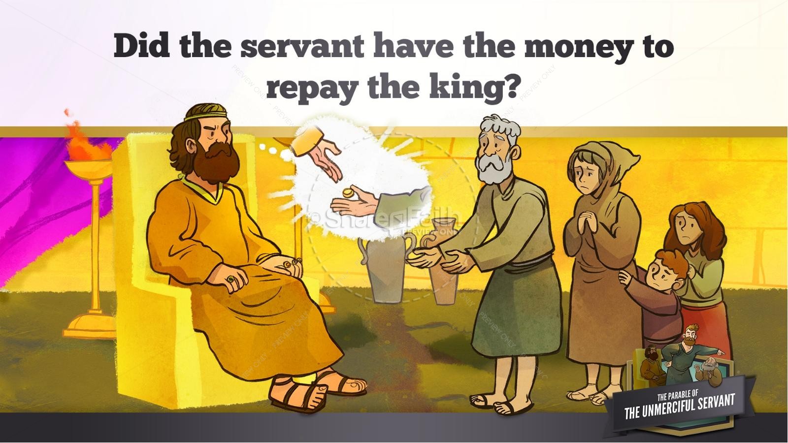 Matthew 18 The Parable of the Unforgiving Servant Kids Bible Story Thumbnail 15
