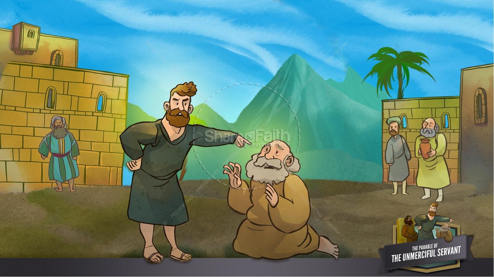 Matthew 18 The Parable of the Unforgiving Servant Kids Bible Story | slide 26