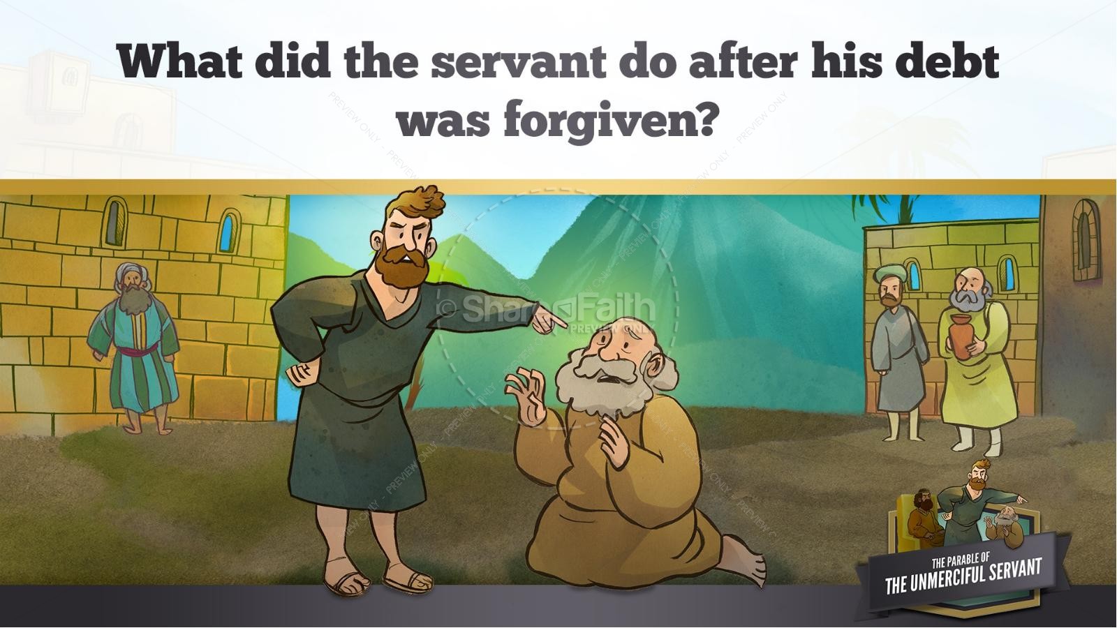 Matthew 18 The Parable of the Unforgiving Servant Kids Bible Story Thumbnail 27