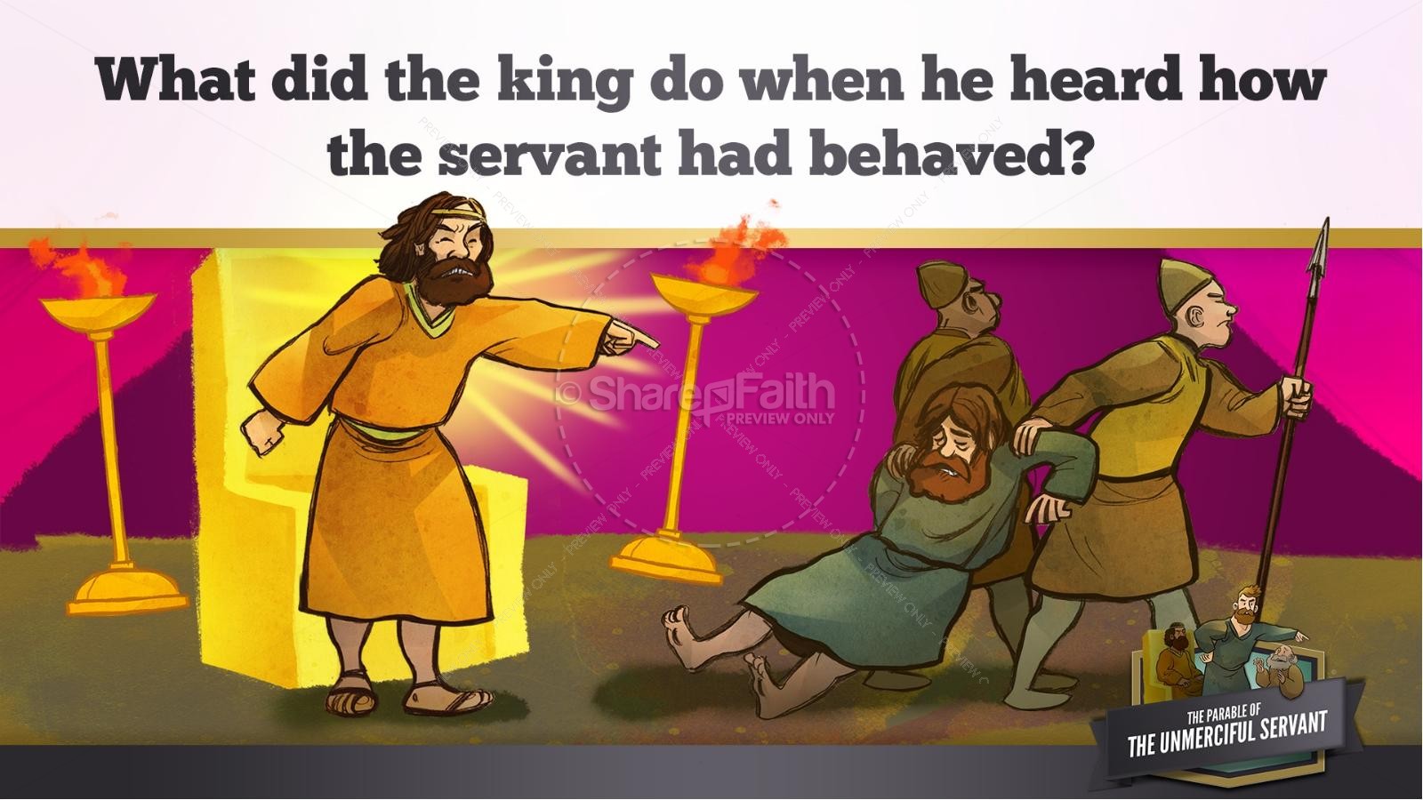 Matthew 18 The Parable of the Unforgiving Servant Kids Bible Story Thumbnail 35