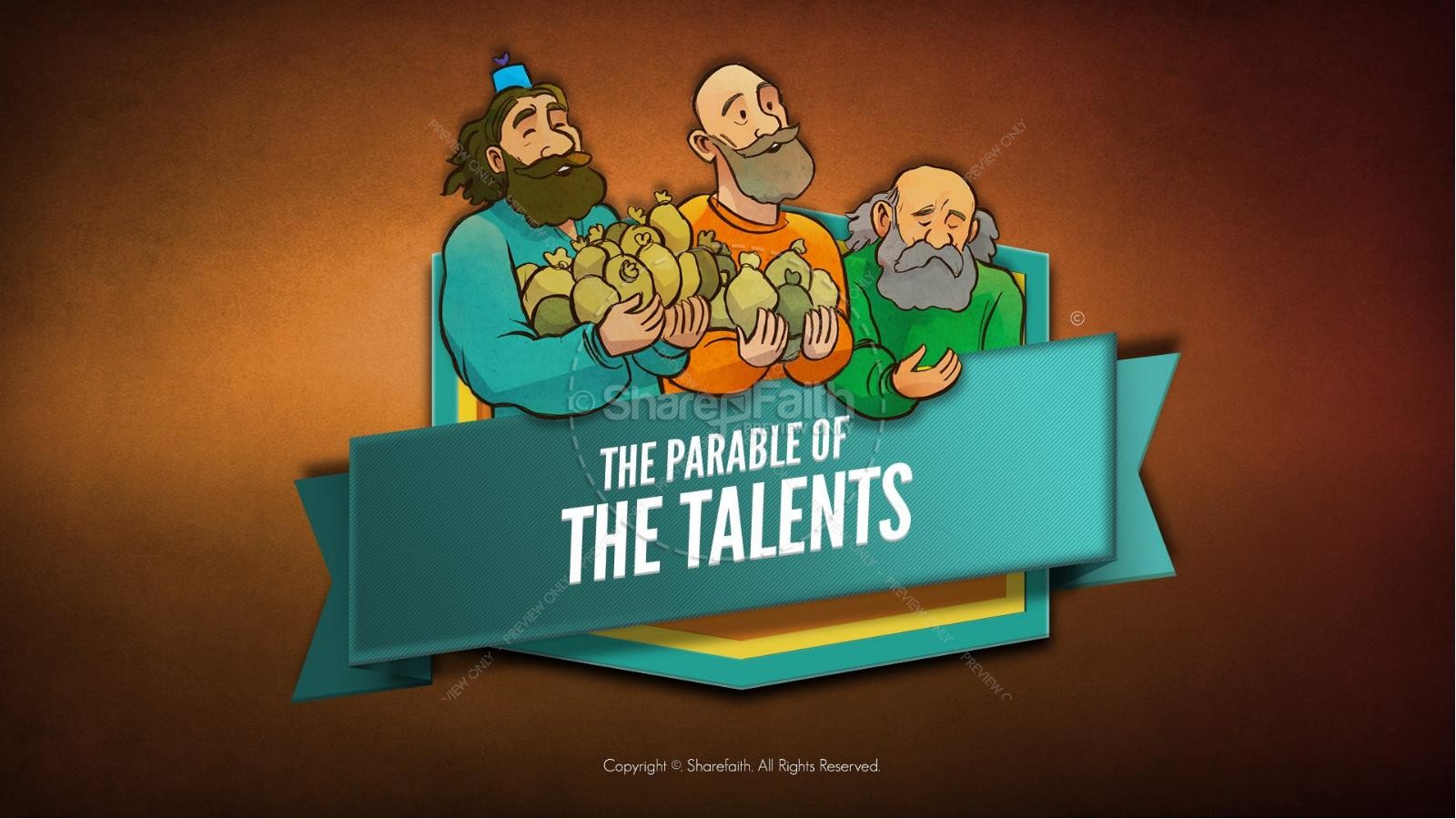 The Parable of the Talents Kids Bible Story | slide 1