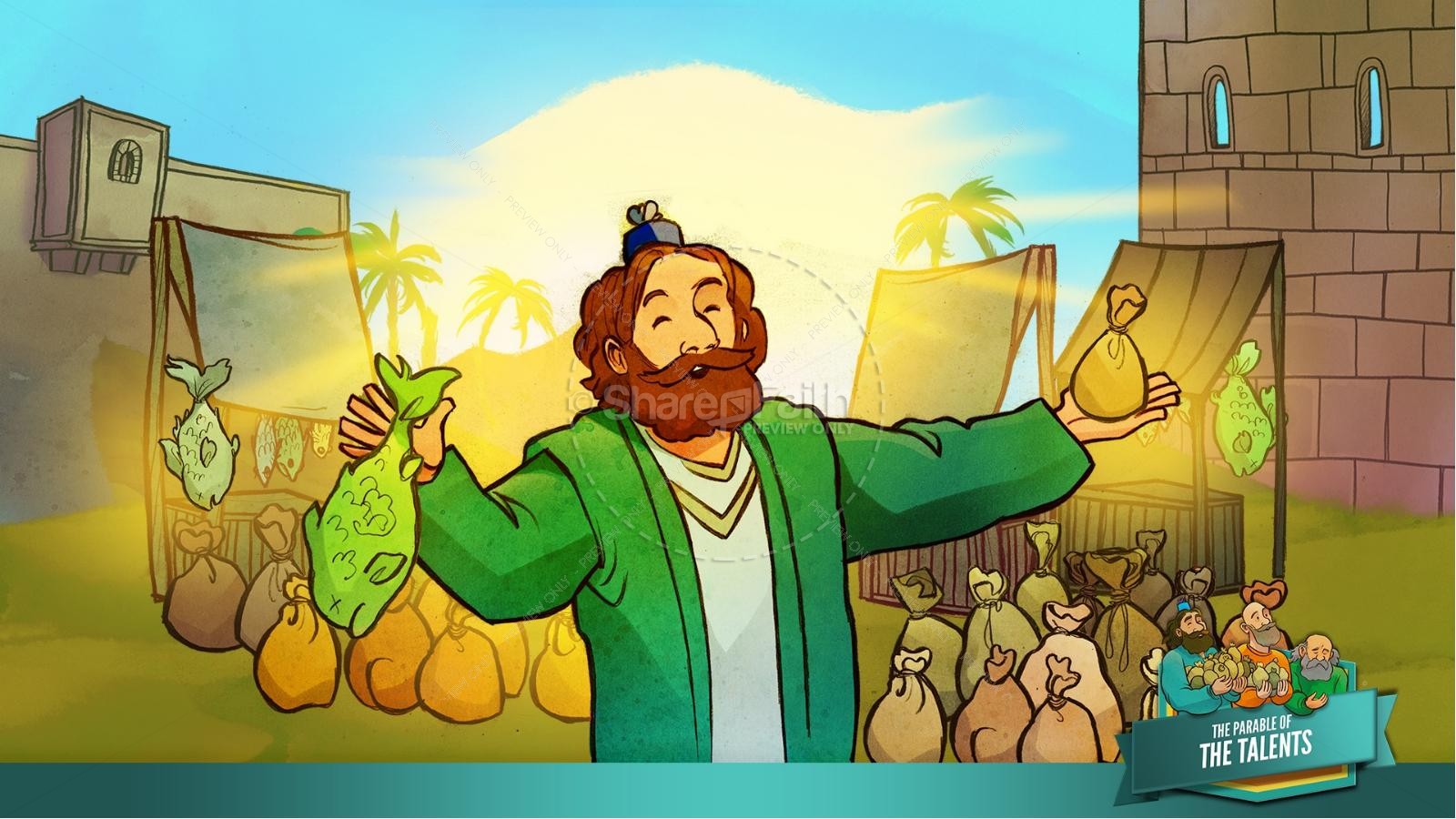 The Parable of the Talents Kids Bible Story Thumbnail 14