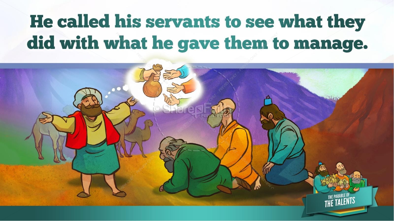The Parable of the Talents Kids Bible Story Thumbnail 28