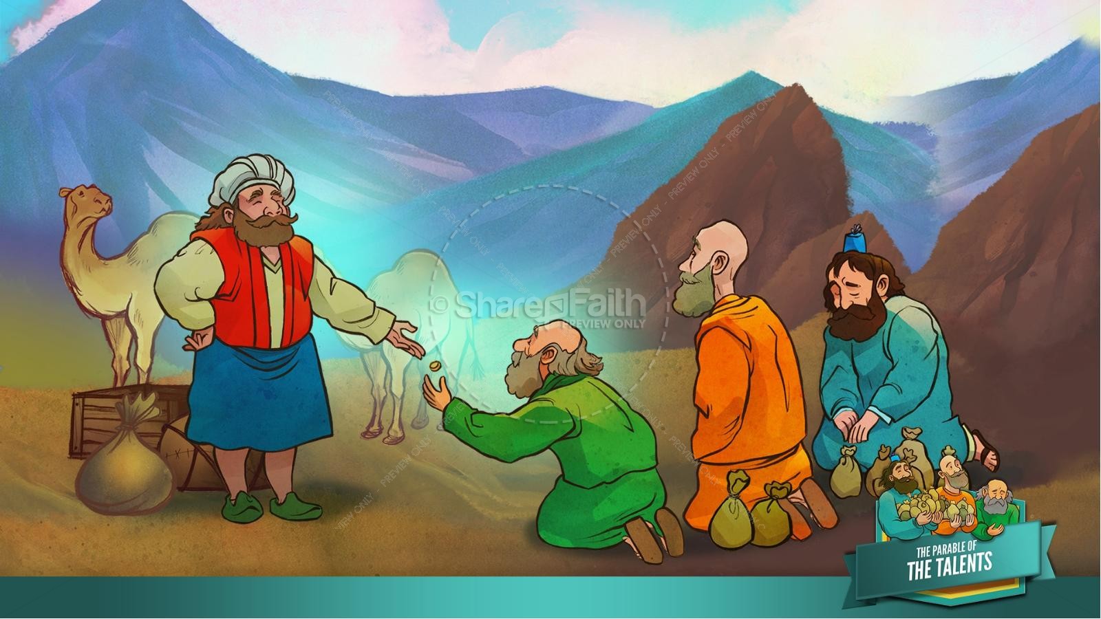 The Parable of the Talents Kids Bible Story Thumbnail 10