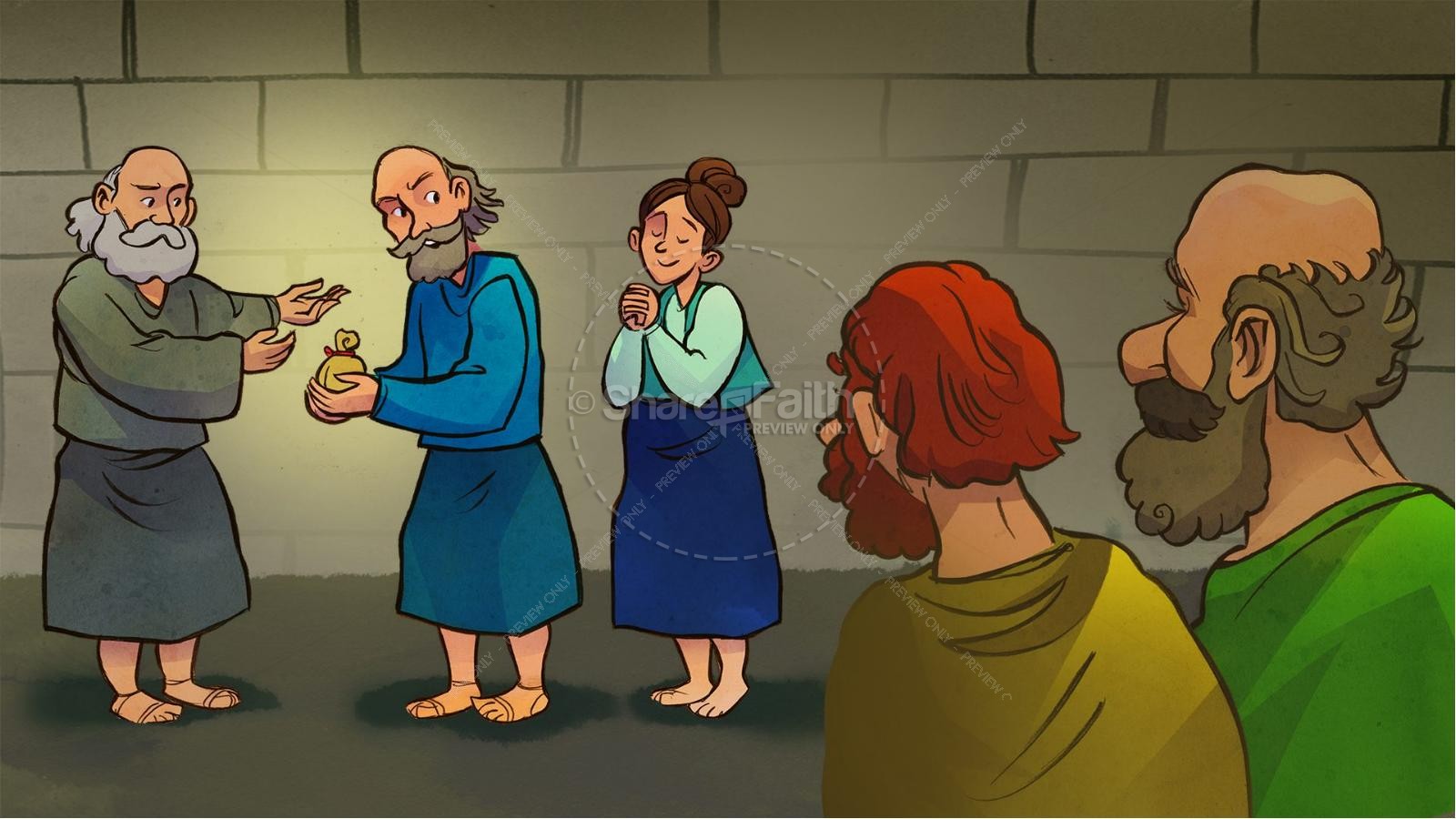 Acts 5 Ananias and Sapphira Kids Bible Stories Thumbnail 3