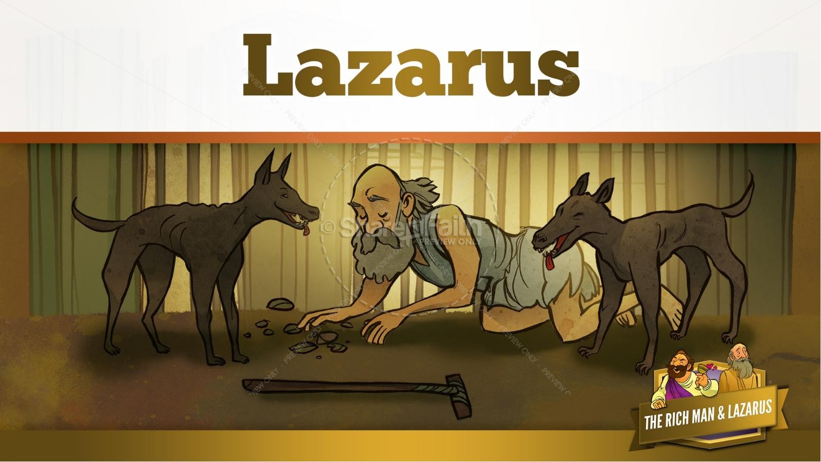 Luke 16 Lazarus and the Rich Man Kids Bible Story Thumbnail 14
