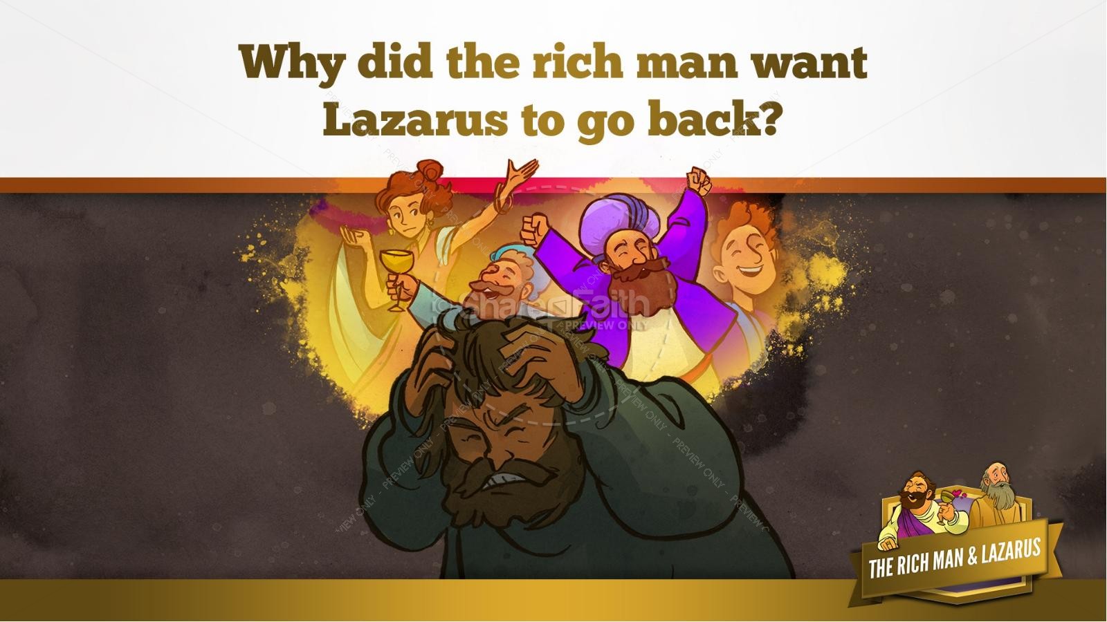 Luke 16 Lazarus and the Rich Man Kids Bible Story Thumbnail 29