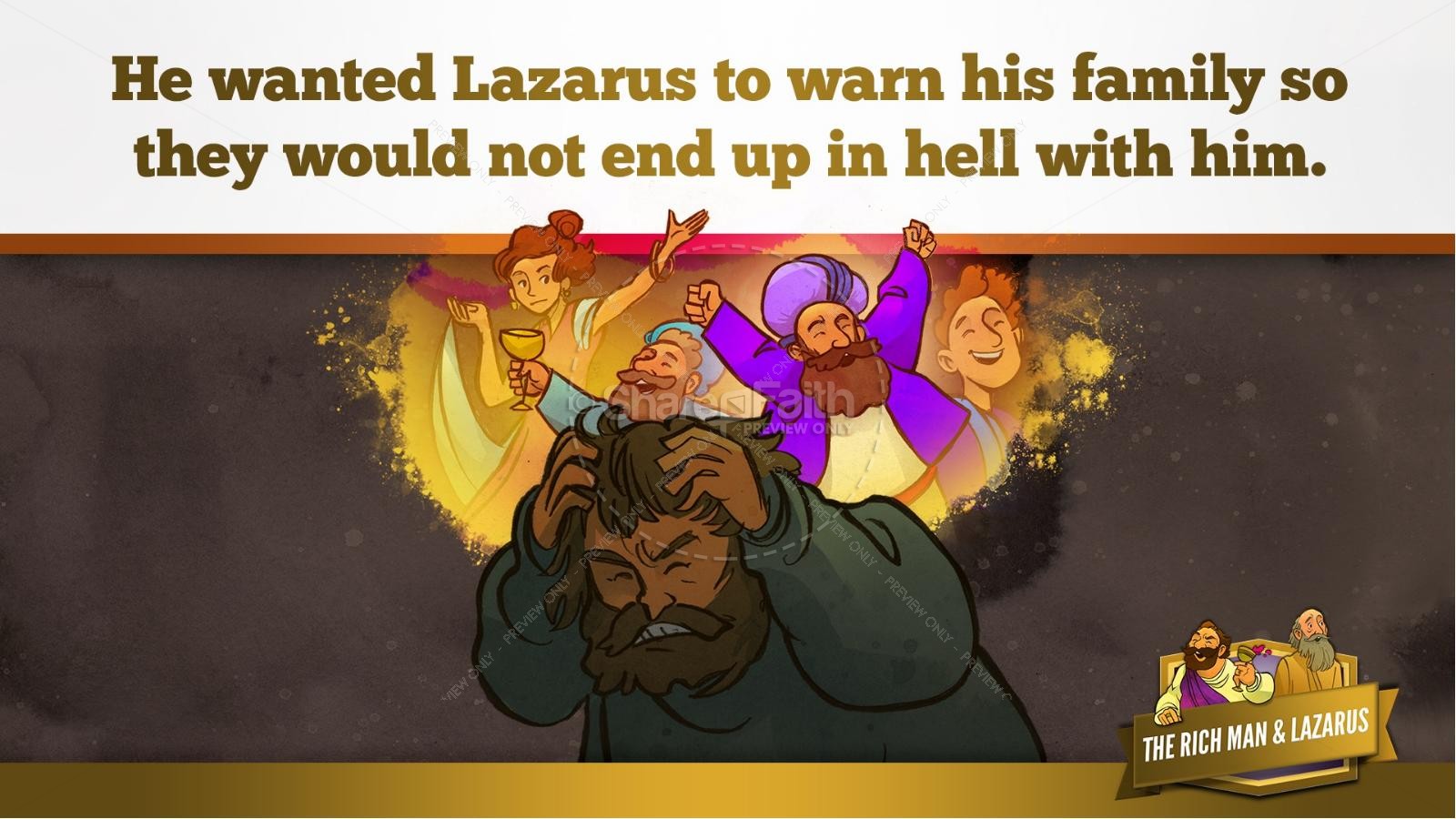 Luke 16 Lazarus and the Rich Man Kids Bible Story Thumbnail 30