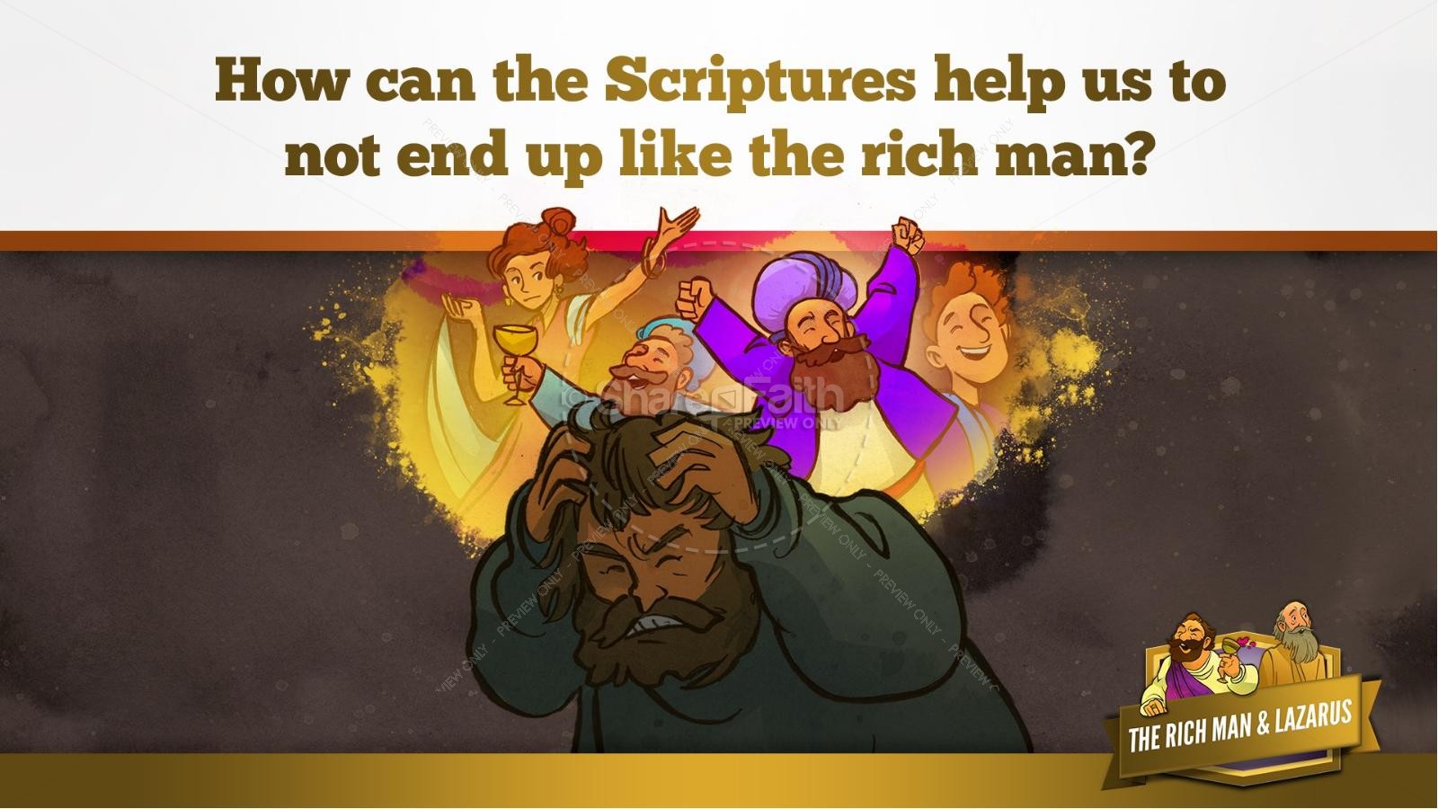 Luke 16 Lazarus and the Rich Man Kids Bible Story Thumbnail 31