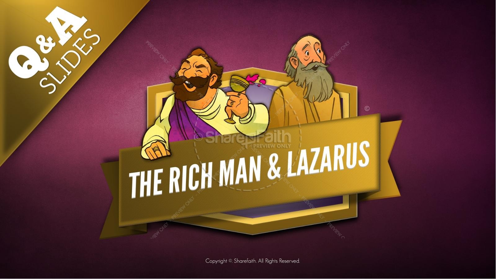 Luke 16 Lazarus and the Rich Man Kids Bible Story Thumbnail 8