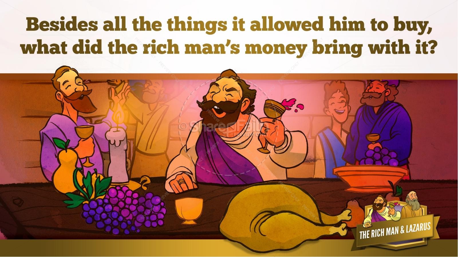 Luke 16 Lazarus and the Rich Man Kids Bible Story Thumbnail 10
