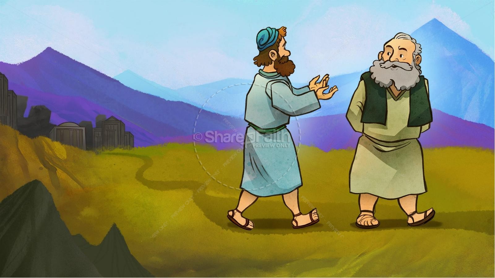 Luke 24 Road to Emmaus Kids Bible Stories Thumbnail 2