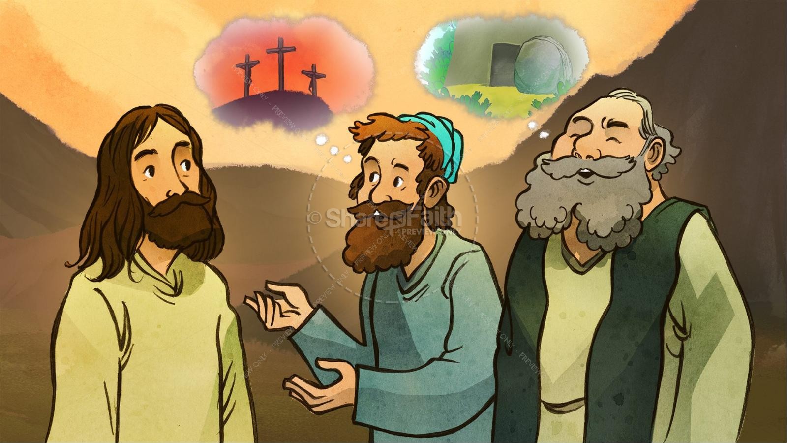 Luke 24 Road to Emmaus Kids Bible Stories Thumbnail 3